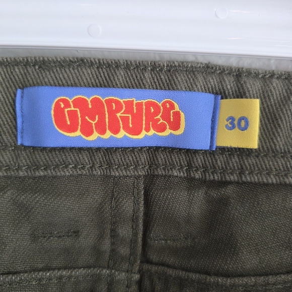 Empyre Mens Relax Green Denim Jeans Cotton Straight Leg 5 Pockets Zip Fly Sz 30 - Picture 9 of 10